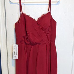 Azazie Tegan Burgundy Bridesmaid Dress